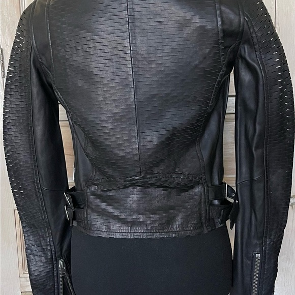 IRO Memphis Leather Jacket Black Cutouts - Picture 5 of 10